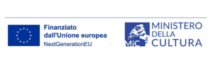 Logo del programma NextGenerationEU e del Ministero della Cultura